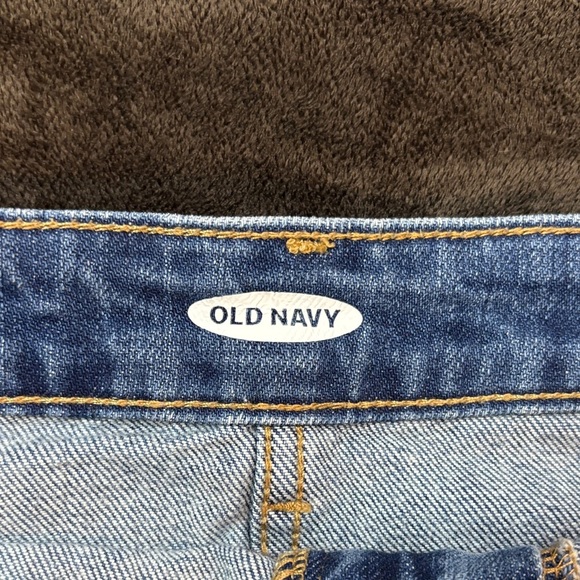 Old Navy Frayed Hem Denim Mini Skirt - Blue - Picture 3 of 6